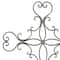 Black Metal Scroll Cross Wall Decor 19" x 0" x 29"